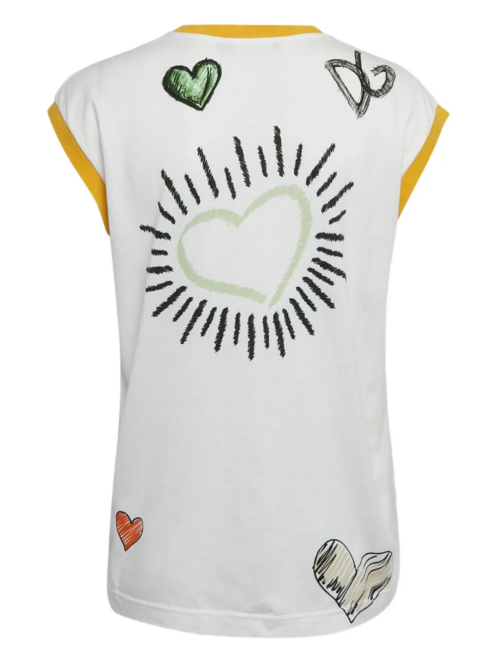 Dolce & Gabbana Pre-Owned playera Handwriting Heart 2024 | Image 2