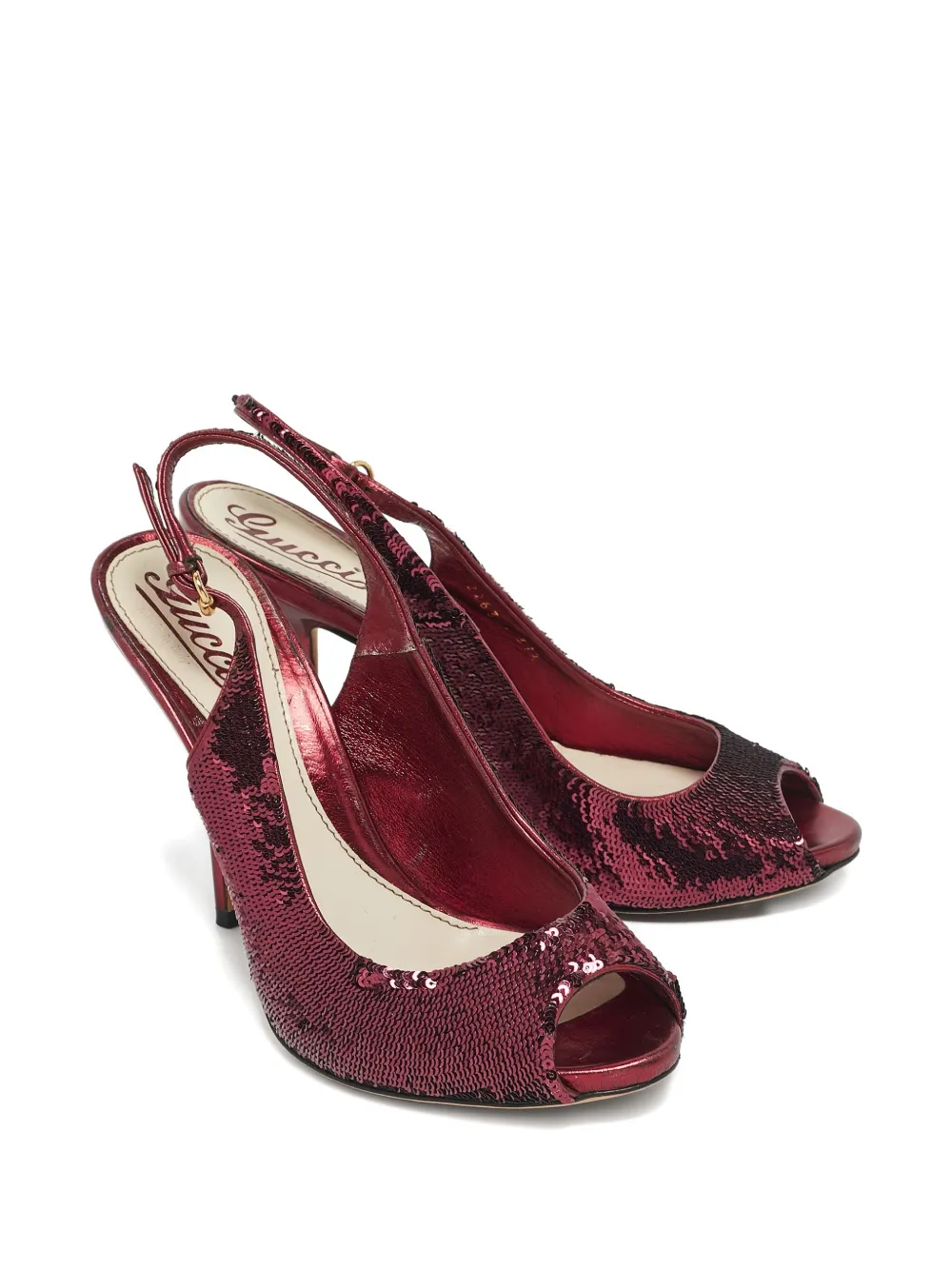 Gucci Pre-Owned sequined slingback pumps | Heeled Pumps | Image 2