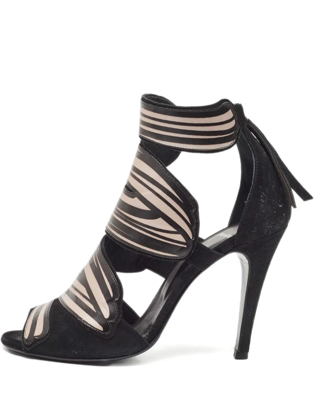 Pierre Hardy Pre-owned 115mm swirl cutouts sandals - Nero