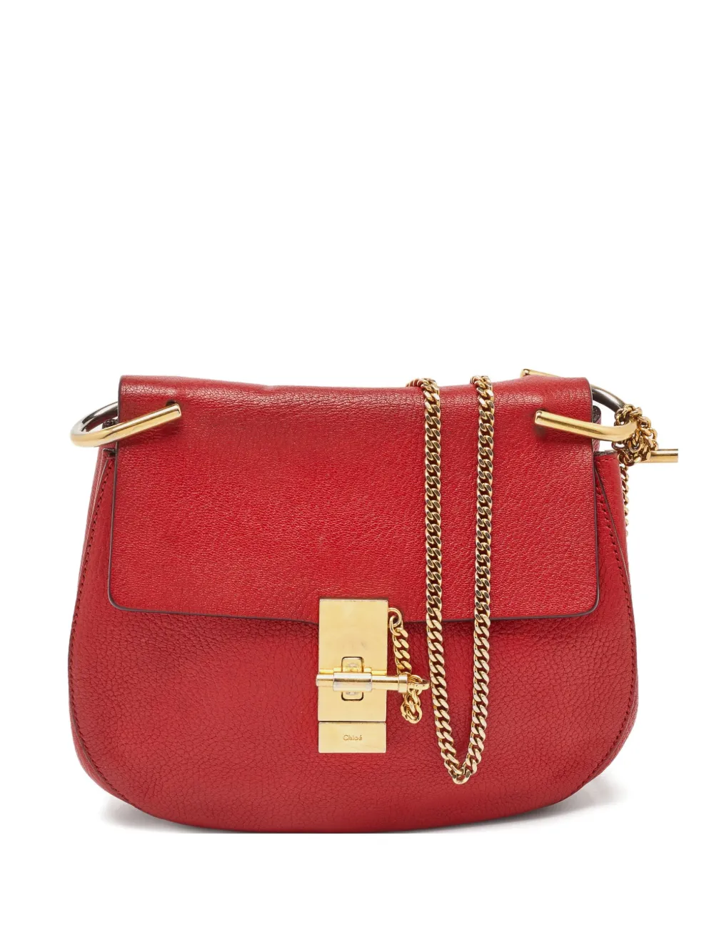 Chloé Pre-Owned Drew leather cross body bag - レッド Chloé Pre-Owned Drew leather cross body bag - レッド