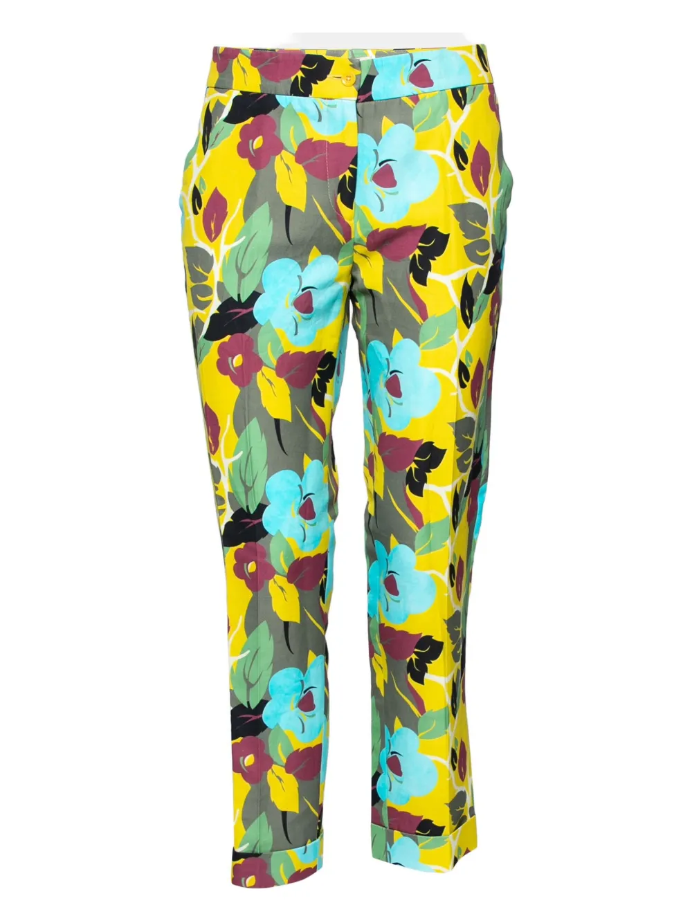 Etro Pre-Owned Pantaloni a fiori - Giallo