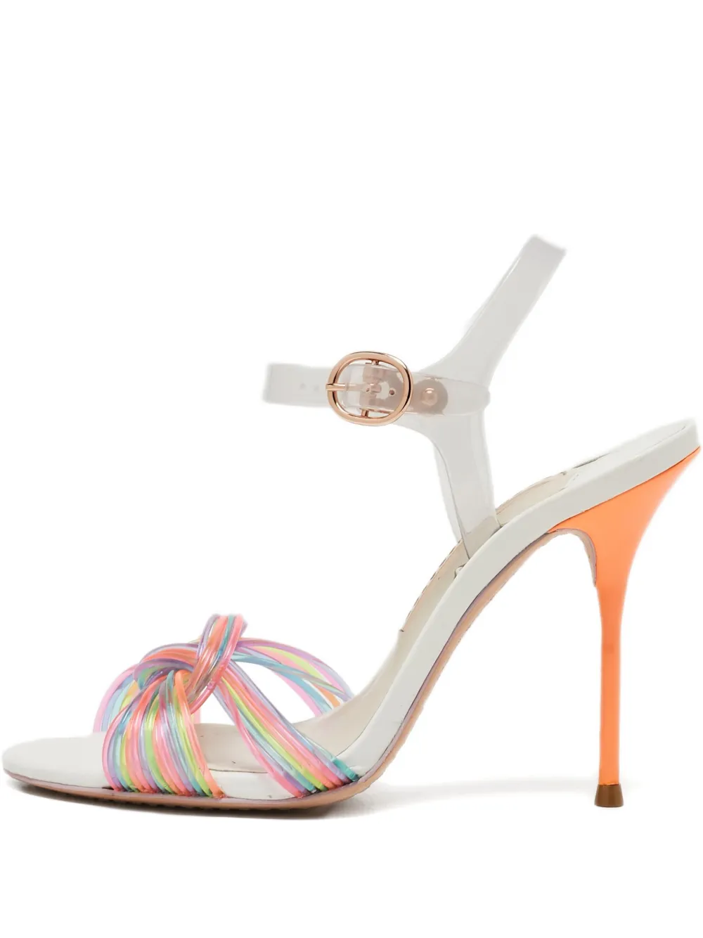 Sophia Webster 105mm knot-detailing heeled sandals - Blu