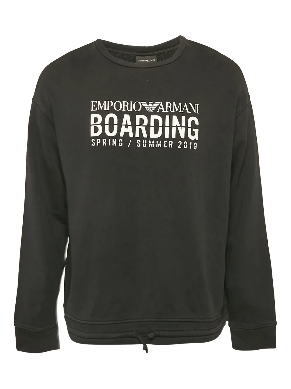 Boarding-print sweatshirt