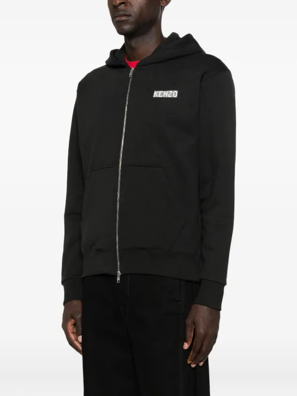 Kenzo ジップアップ パーカー | ブラック | FARFETCH JP