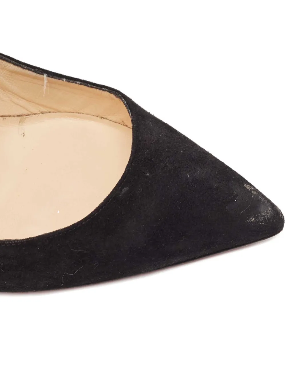 Pre-owned Christian Louboutin 100mm Suede Heeled Pumps