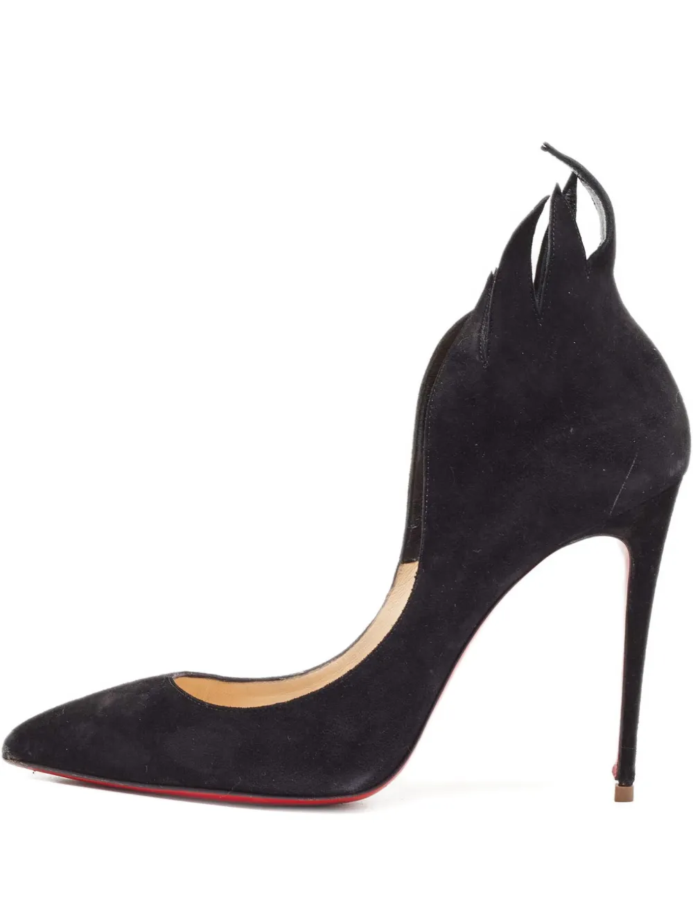 Pre-owned Christian Louboutin 100mm Suede Heeled Pumps
