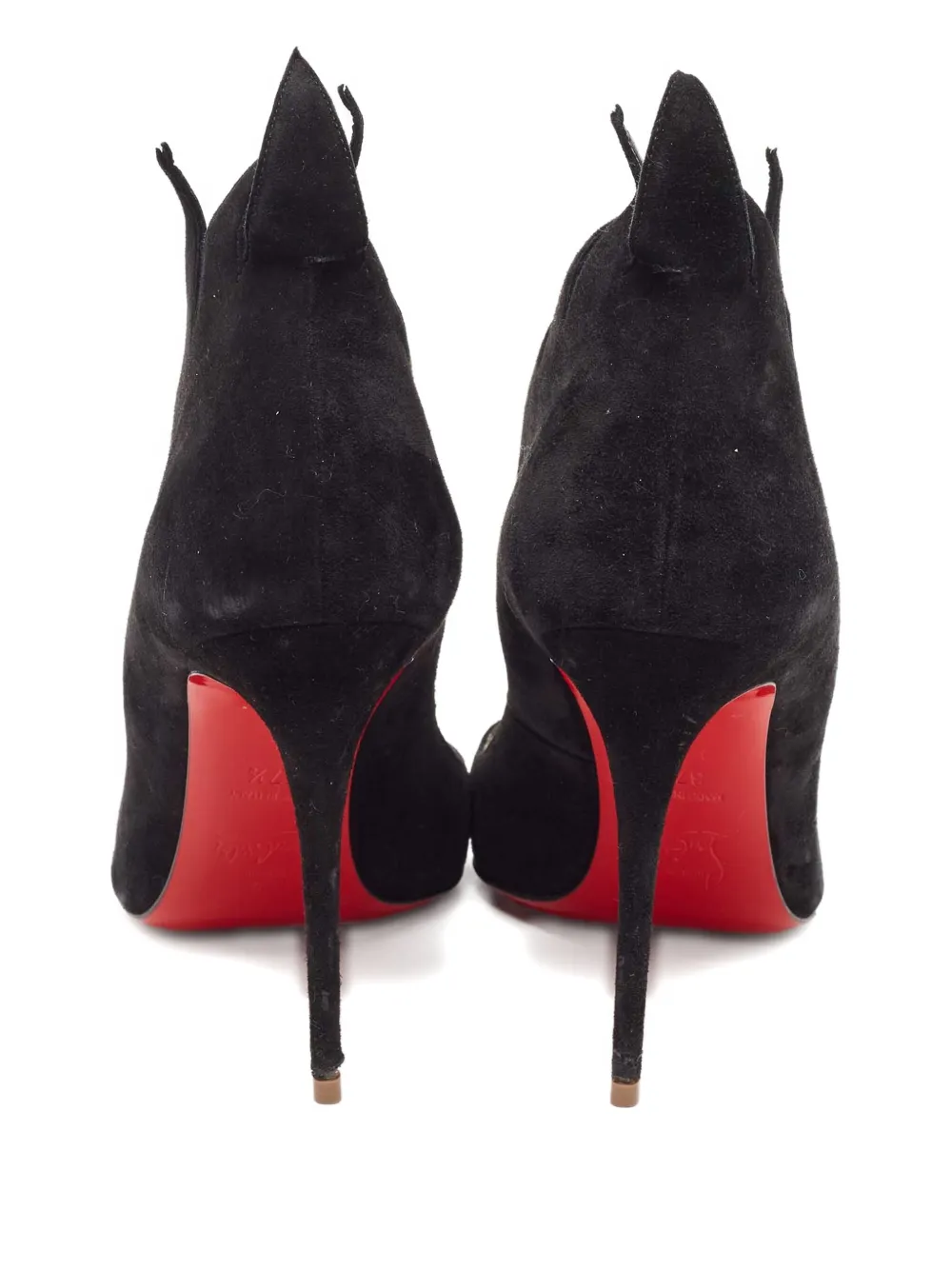 Pre-owned Christian Louboutin 100mm Suede Heeled Pumps