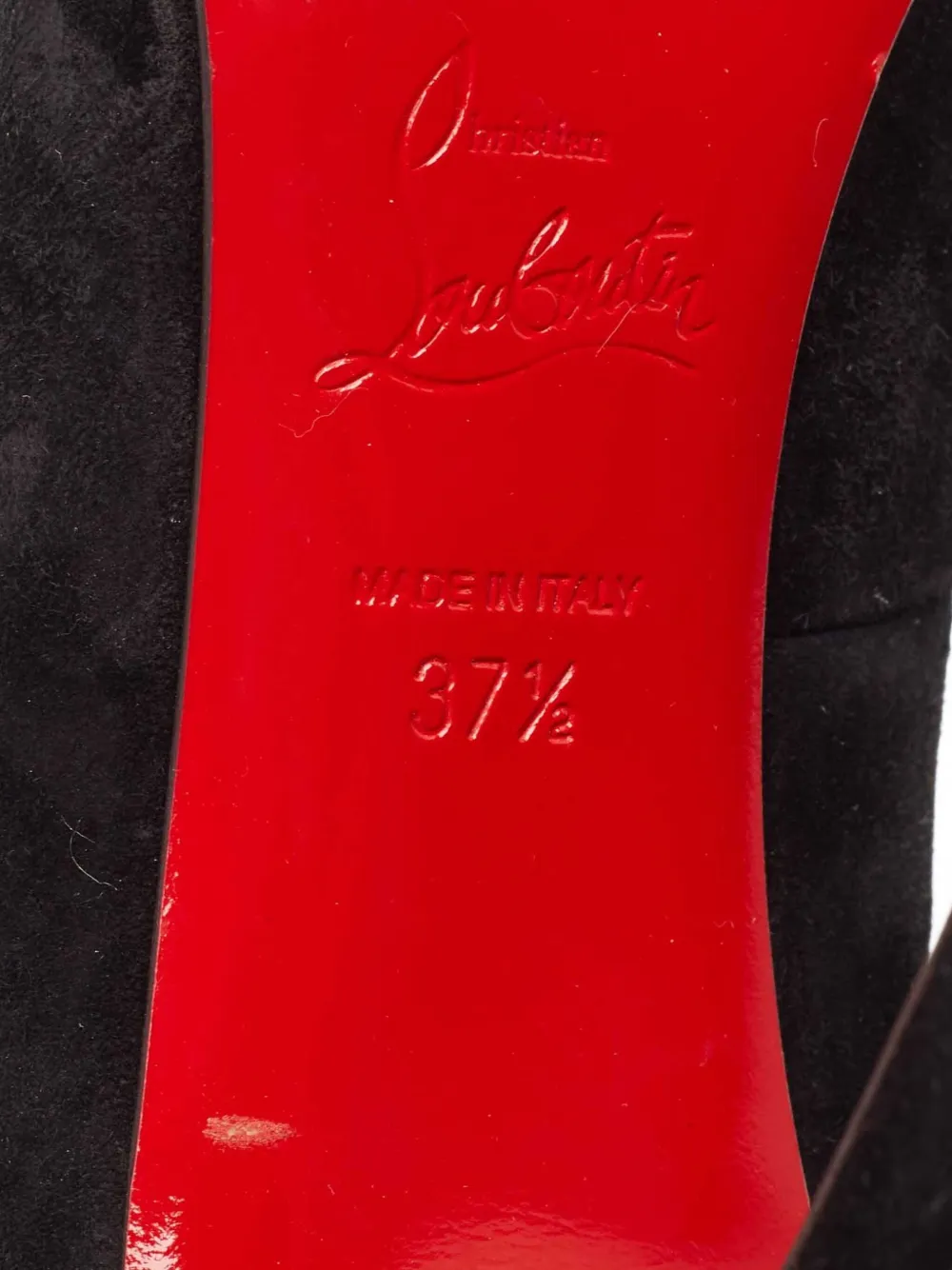 Pre-owned Christian Louboutin 100mm Suede Heeled Pumps