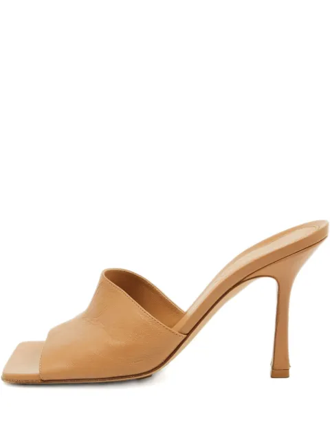 Bottega Veneta Pre-Owned square-toe leather sandals
