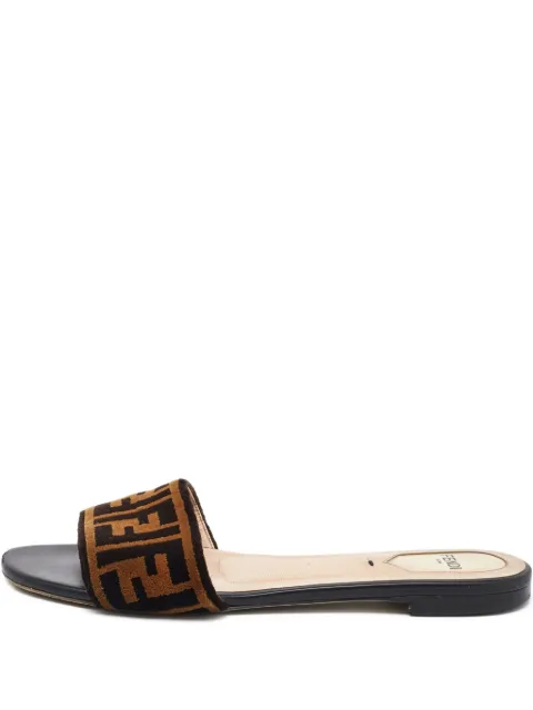 Fendi Pre-Owned FF tofflor med logotyp