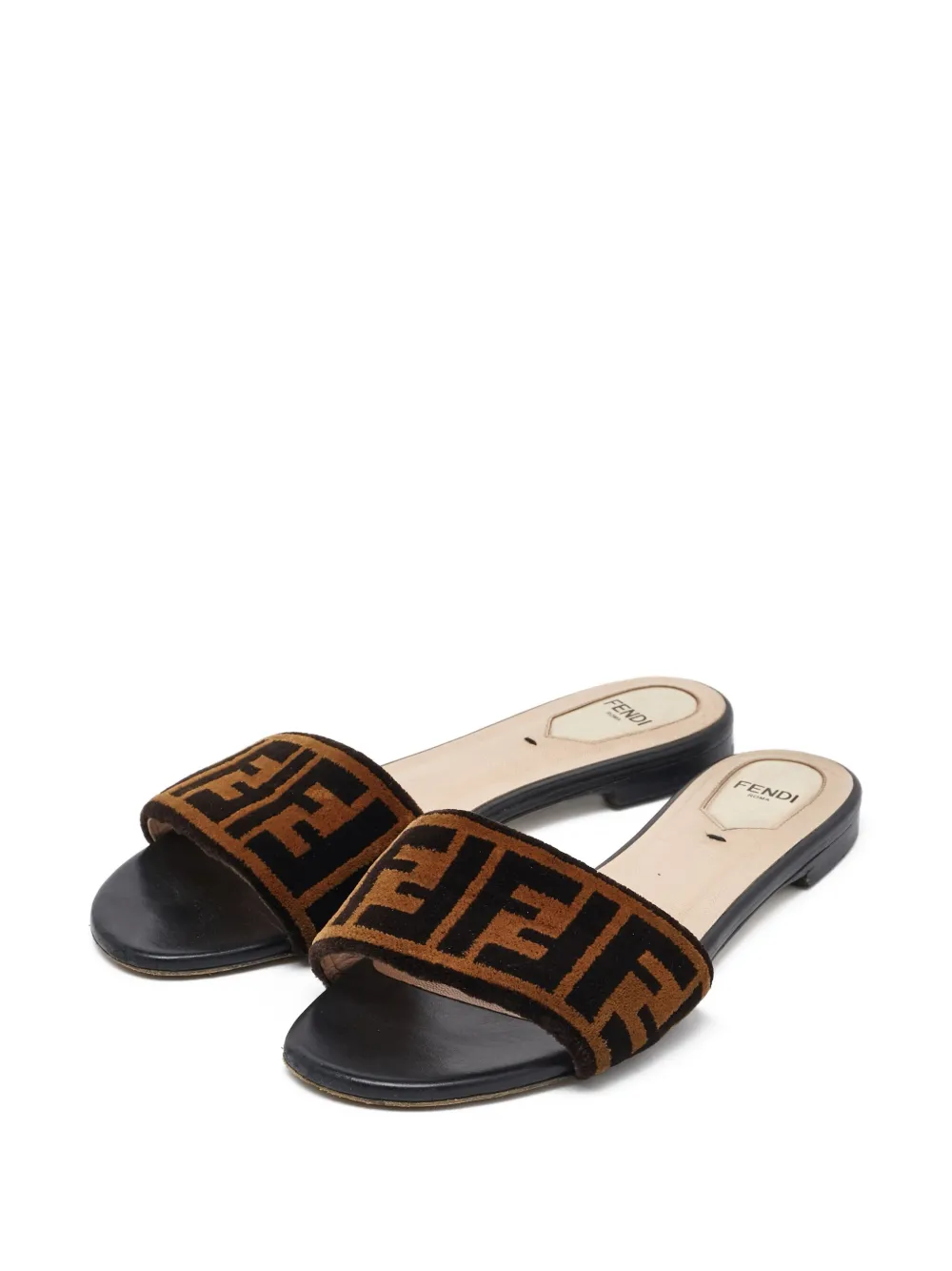 Fendi Pre-Owned FF-logo slides | Image 2