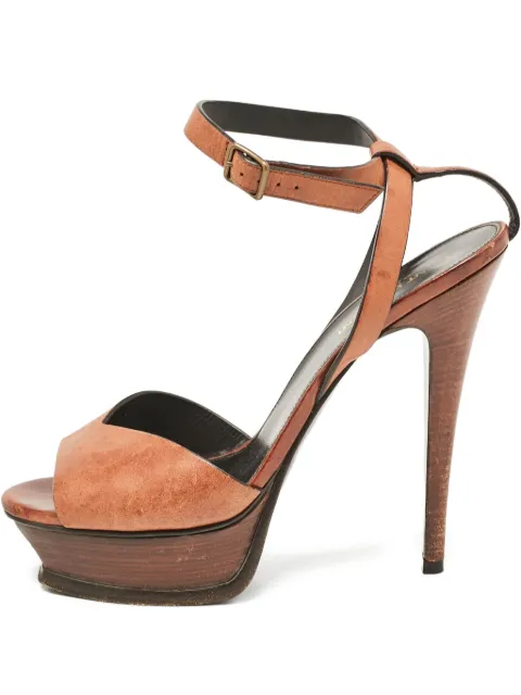 Saint Laurent Pre-Owned sandales en cuir 80 mm
