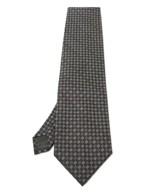 BOSS corbata con motivo geométrico de archivo 