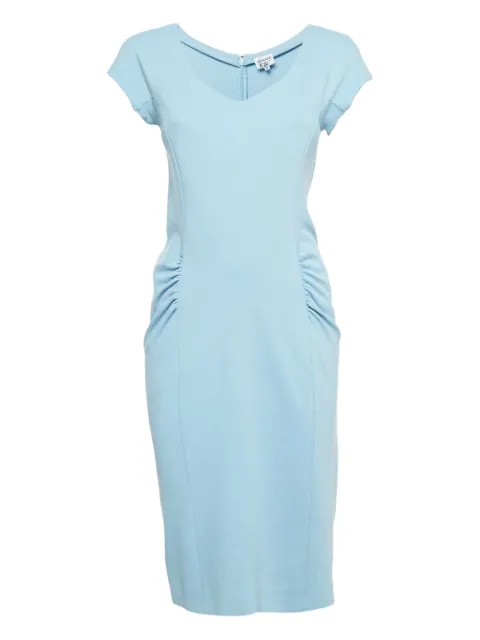 Armani Vintage V-neck gathered dress