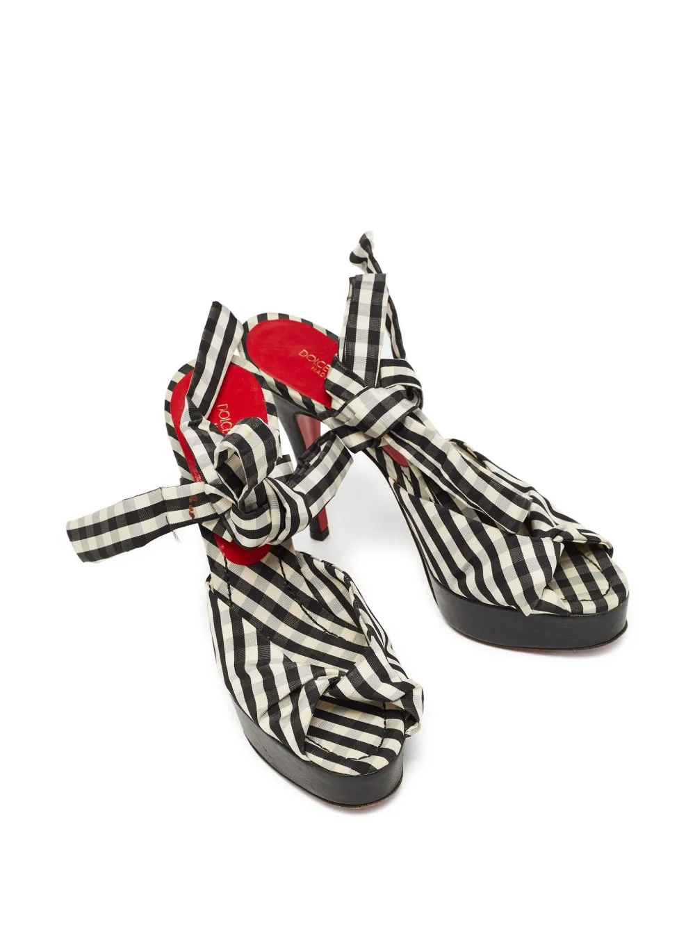 Dolce & Gabbana Pre-Owned gingham-patterned sandals | Image 2