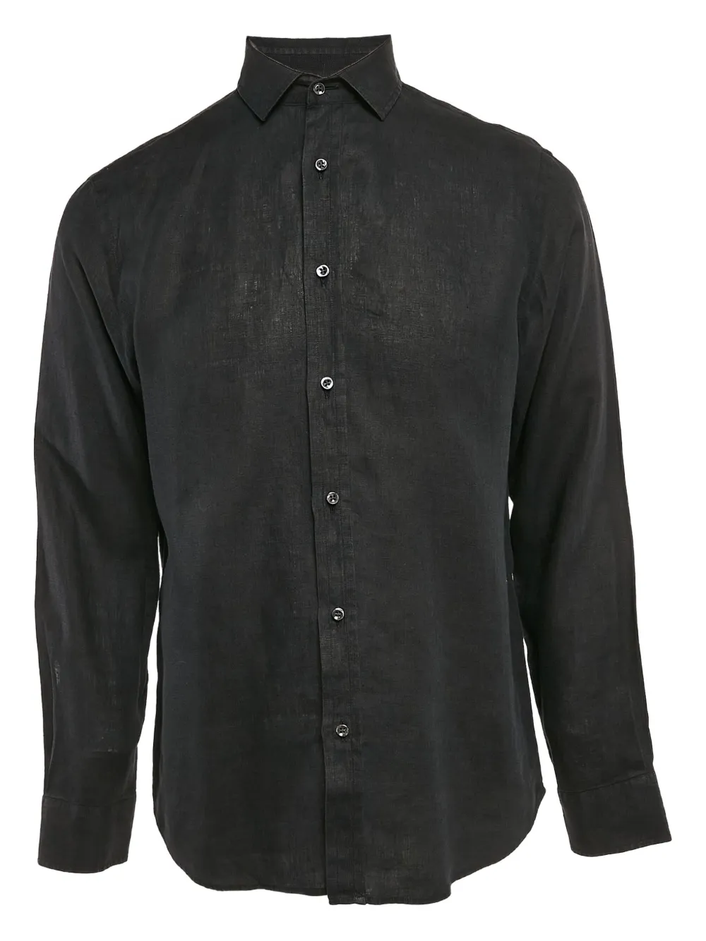 Polo Ralph Lauren Vintage linen button-front shirt | Black | Image 1