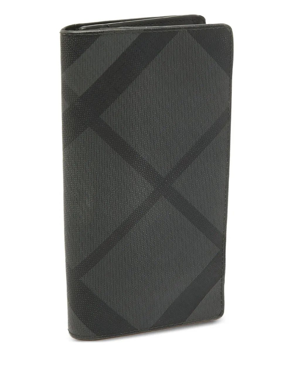 Pre-owned Burberry Checked Bi-fold Wallet
