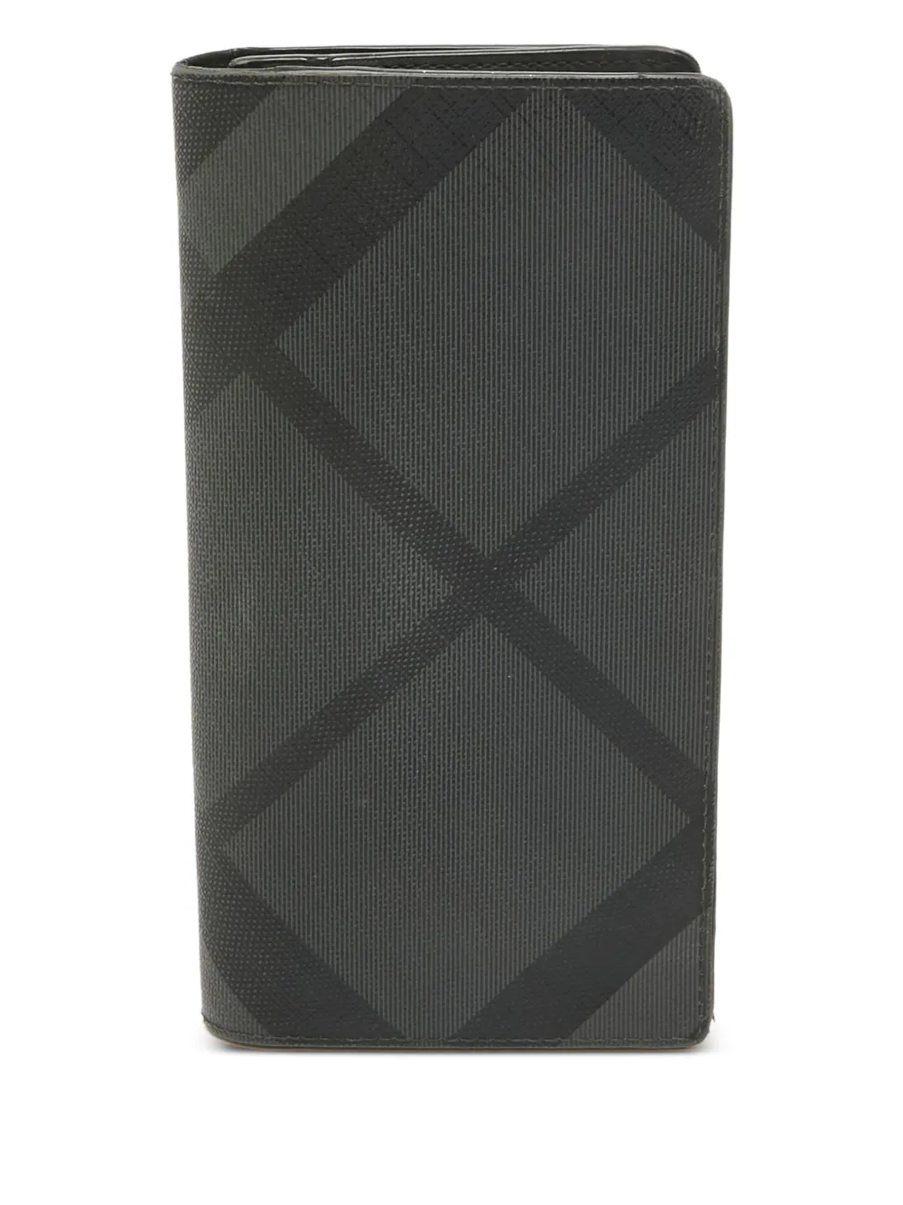 Burberry Pre-Owned Checked bi-fold wallet | Black | Image 1