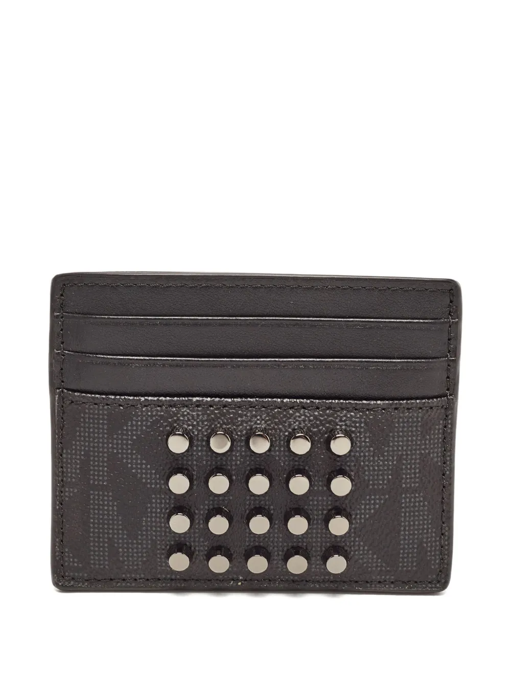 Michael Kors Vintage プレオウンド レザーカードケース - ブラック Michael Kors Vintage プレオウンド レザーカードケース - ブラック