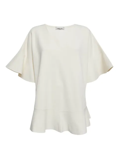 Valentino Garavani Pre-Owned top con peplum y volantes