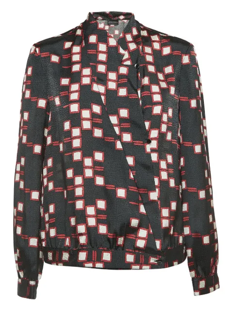 Emporio Armani Pre-Owned geometric-pattern blouse
