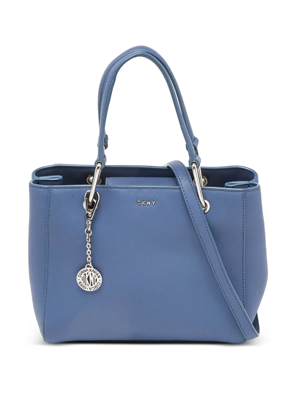 DKNY Vintage leather tote bag | Blue | Image 1