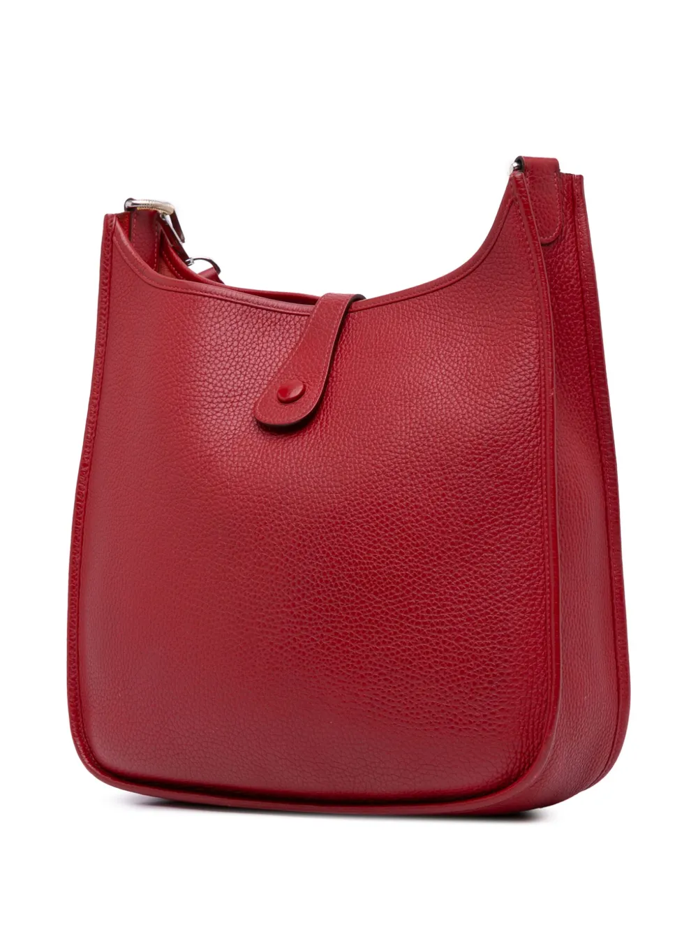 Pre-owned Hermes 2012 Togo Evelyne I Gm Crossbody Bag In Red