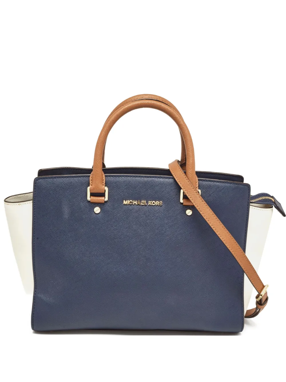 Michael Kors Vintage Pre-owned two-tone structured handbag | Blue | Image 1