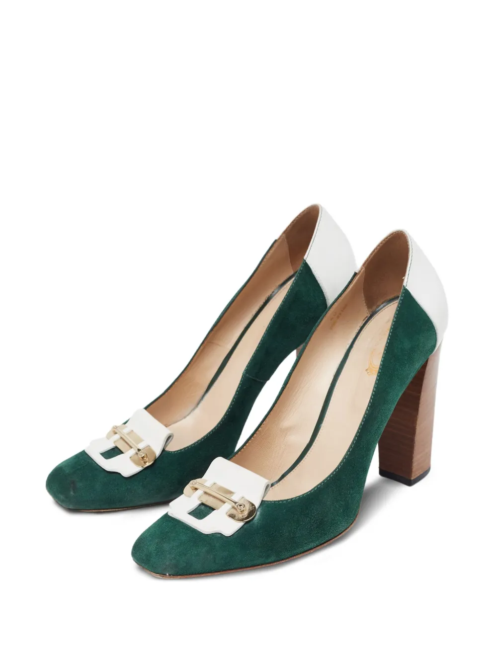 Tod's Vintage Pre-owned 110 mm suède pumps - Groen