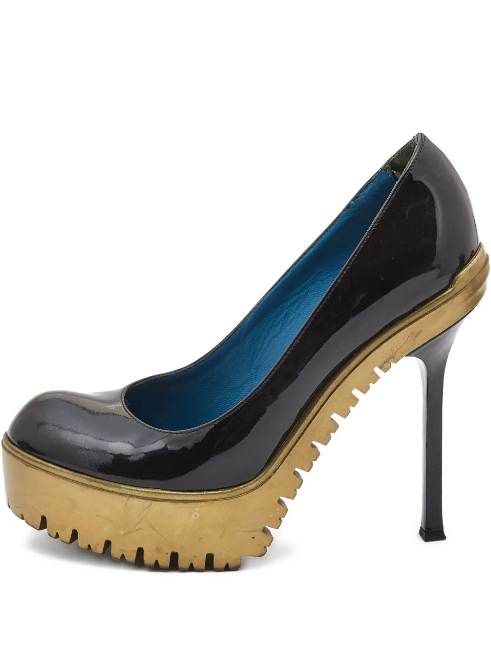 Saint Laurent Pre-Owned Trooper Pumps mit Absatz - Schwarz