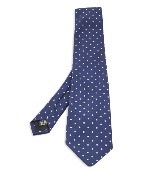 BOSS pre-owned polka dot-print silk tie