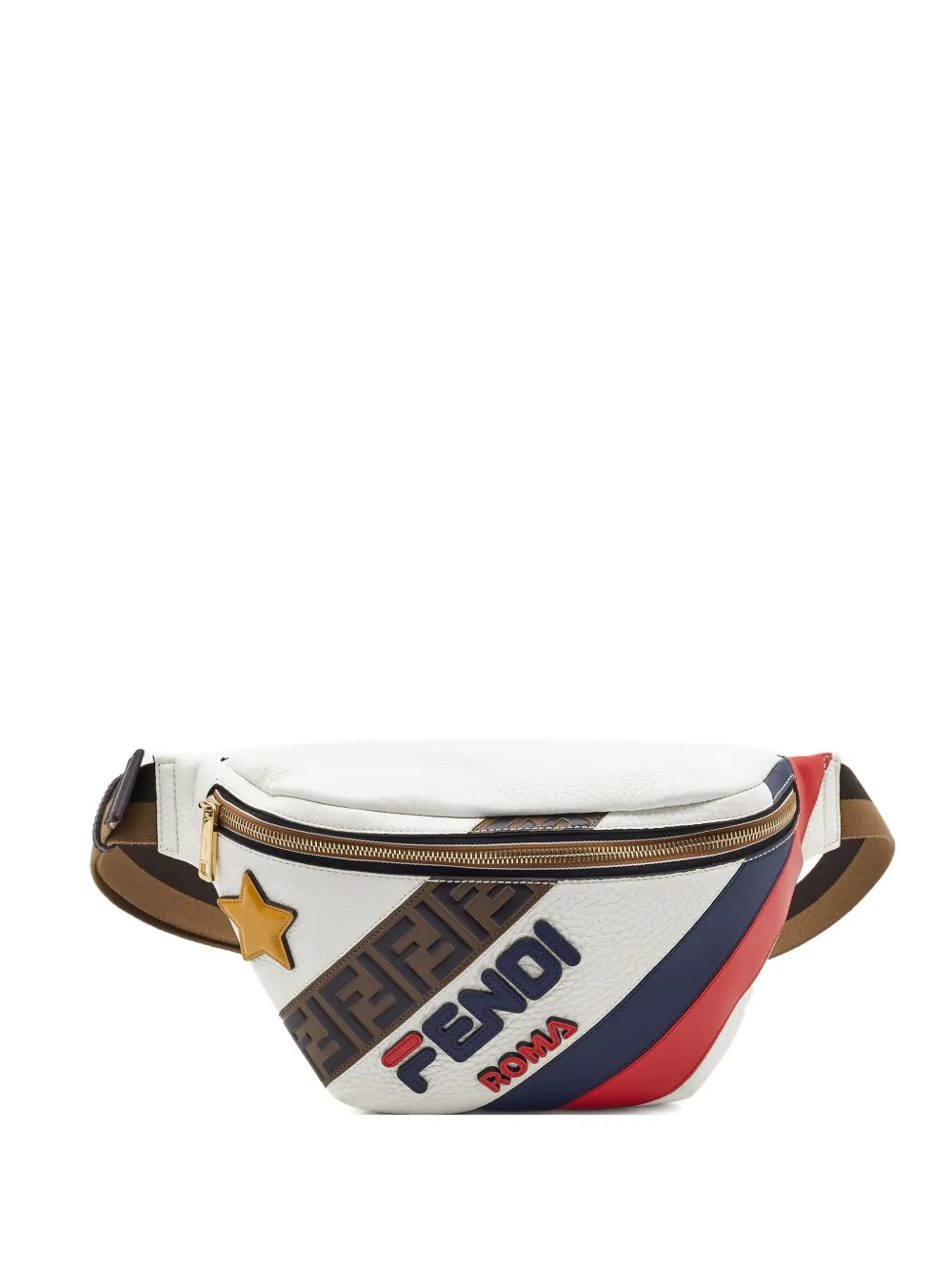 Fendi Pre-Owned x Fila leather belt bag | White | Image 1