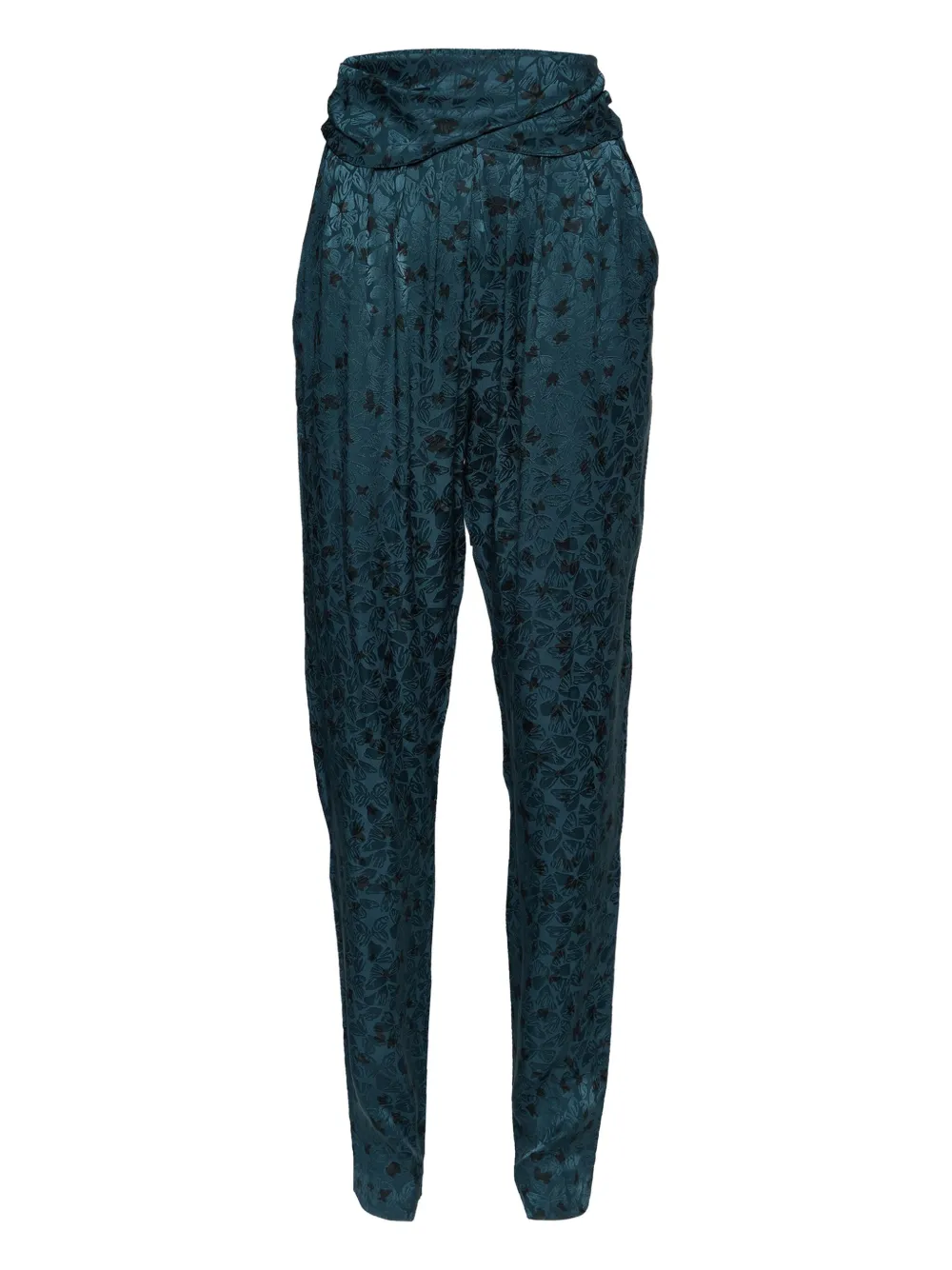 Chloé Pre-Owned butterfly-pattern trousers | Green | Image 1
