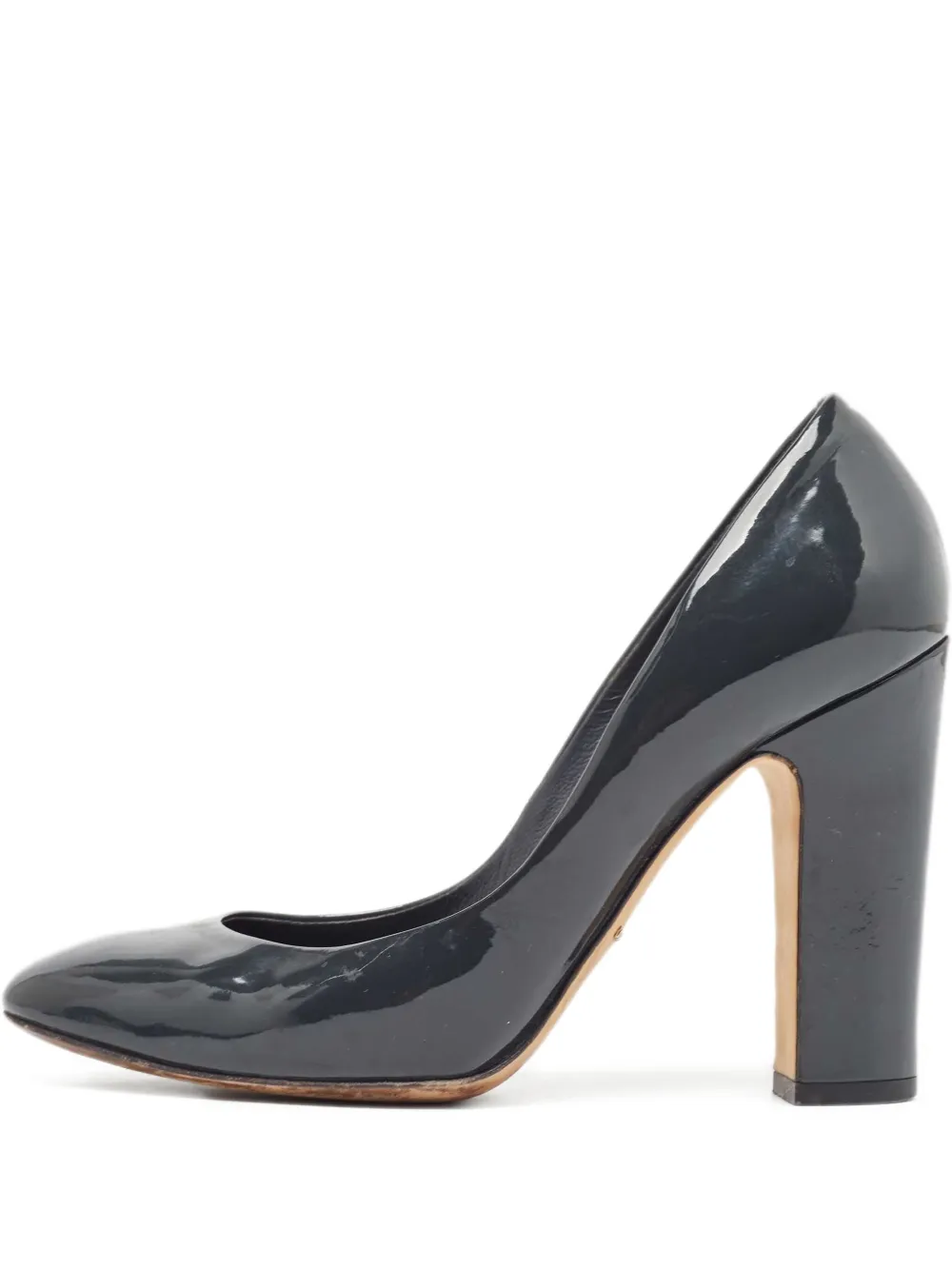 Dolce & Gabbana Pre-Owned 105mm patent-leather pumps | Grey | Image 1