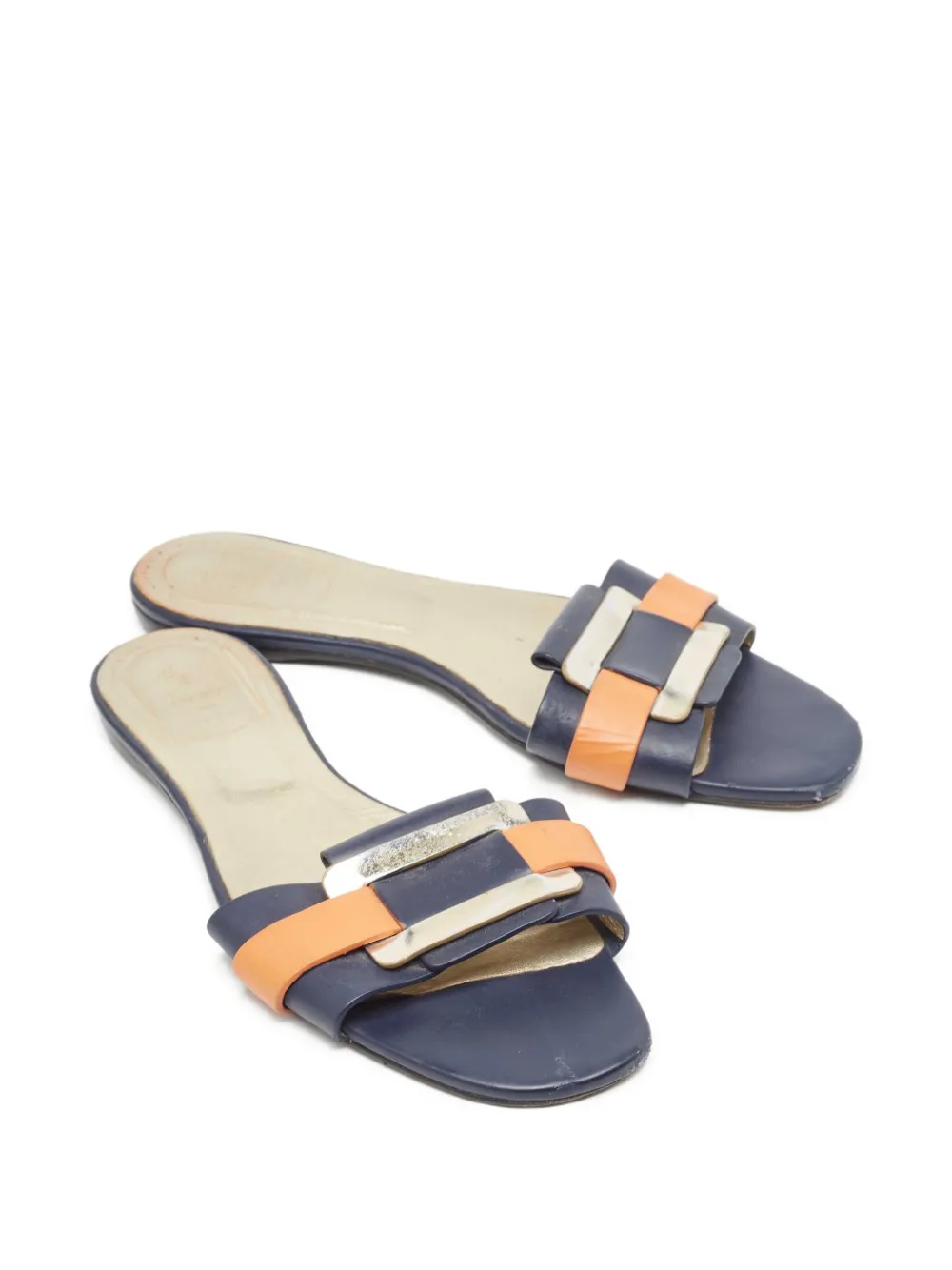 Roger Vivier Vintage colourblock-strap flat sandals | Image 2