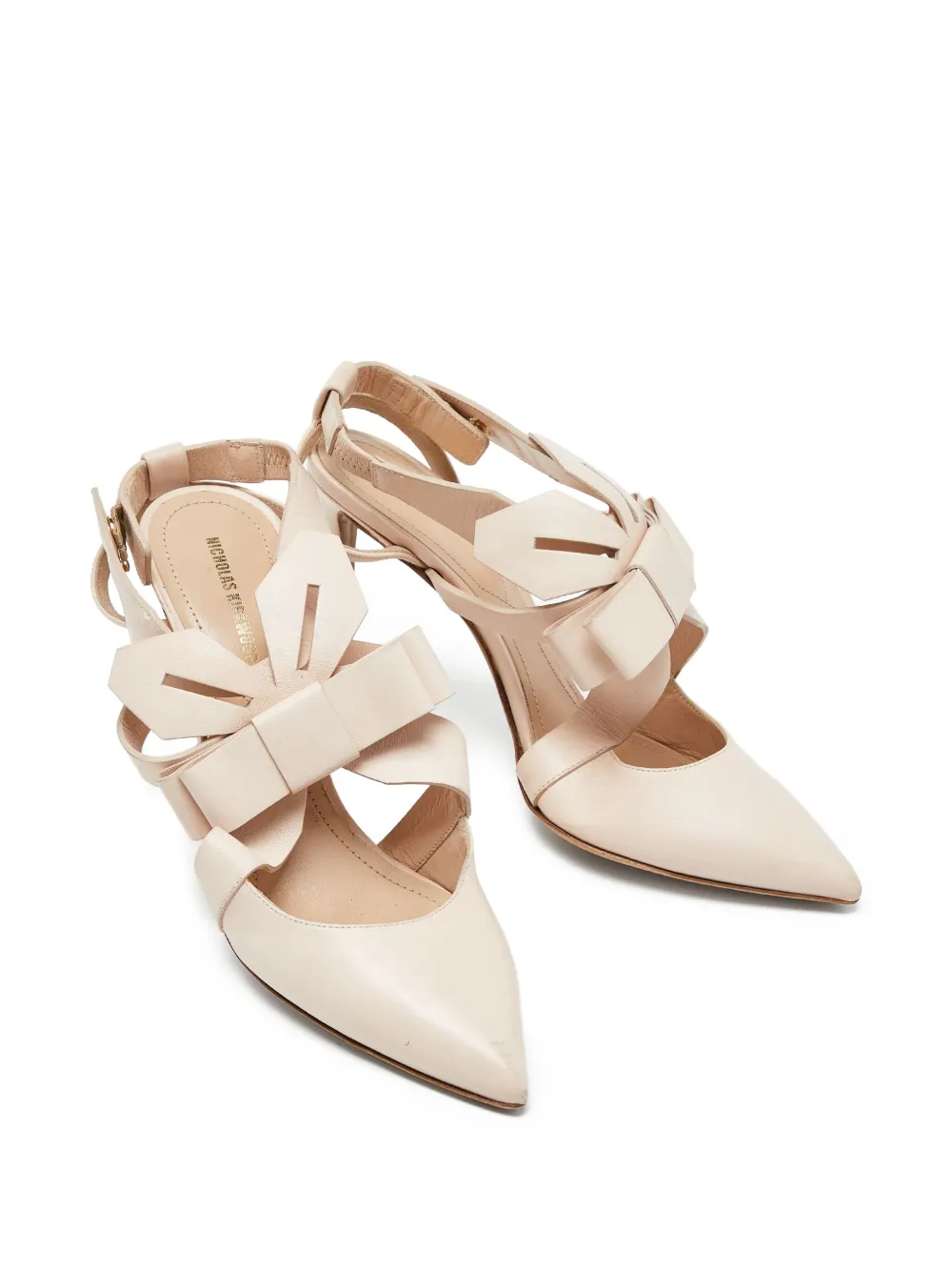 Nicholas Kirkwood pre-owned 110mm bow cross-strap stiletto pumps | Image 2