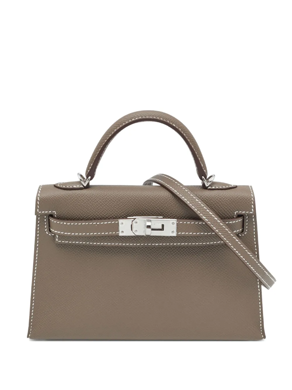 Hermès Pre-Owned 2020 mini Kelly II Epsom leather handbag | Grey | Image 1