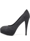 Saint Laurent Pre-Owned 120mm platform heeled pumps - Blue