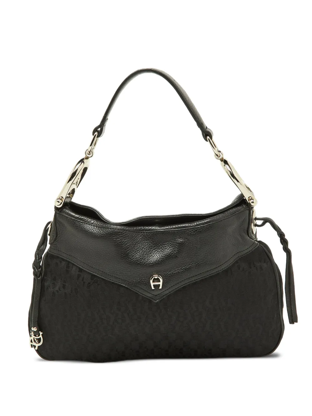 Aigner Vintage pre-owned leather monogram tote bag - Schwarz