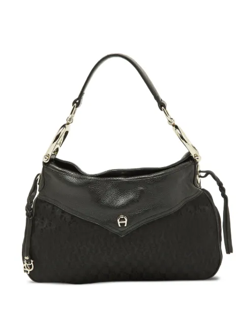 Aigner Vintage pre-owned leather monogram tote bag