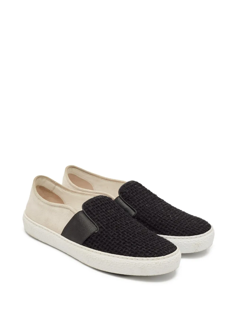 CHANEL Pre-Owned tweed slip-on sneakers | Image 2