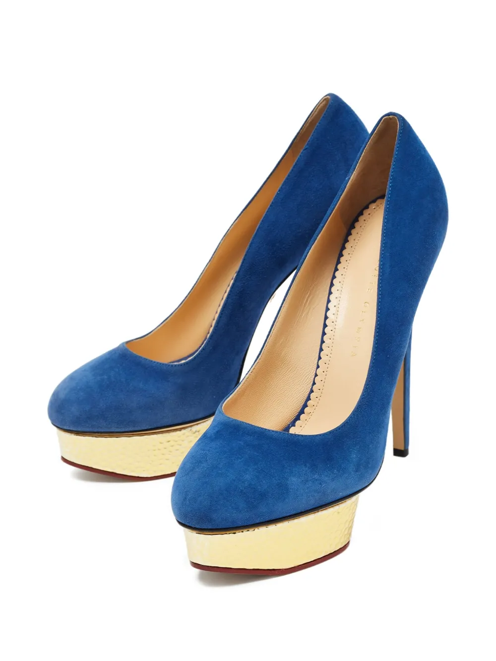 Charlotte Olympia escarpins pre-owned 130 mm en daim | Image 2