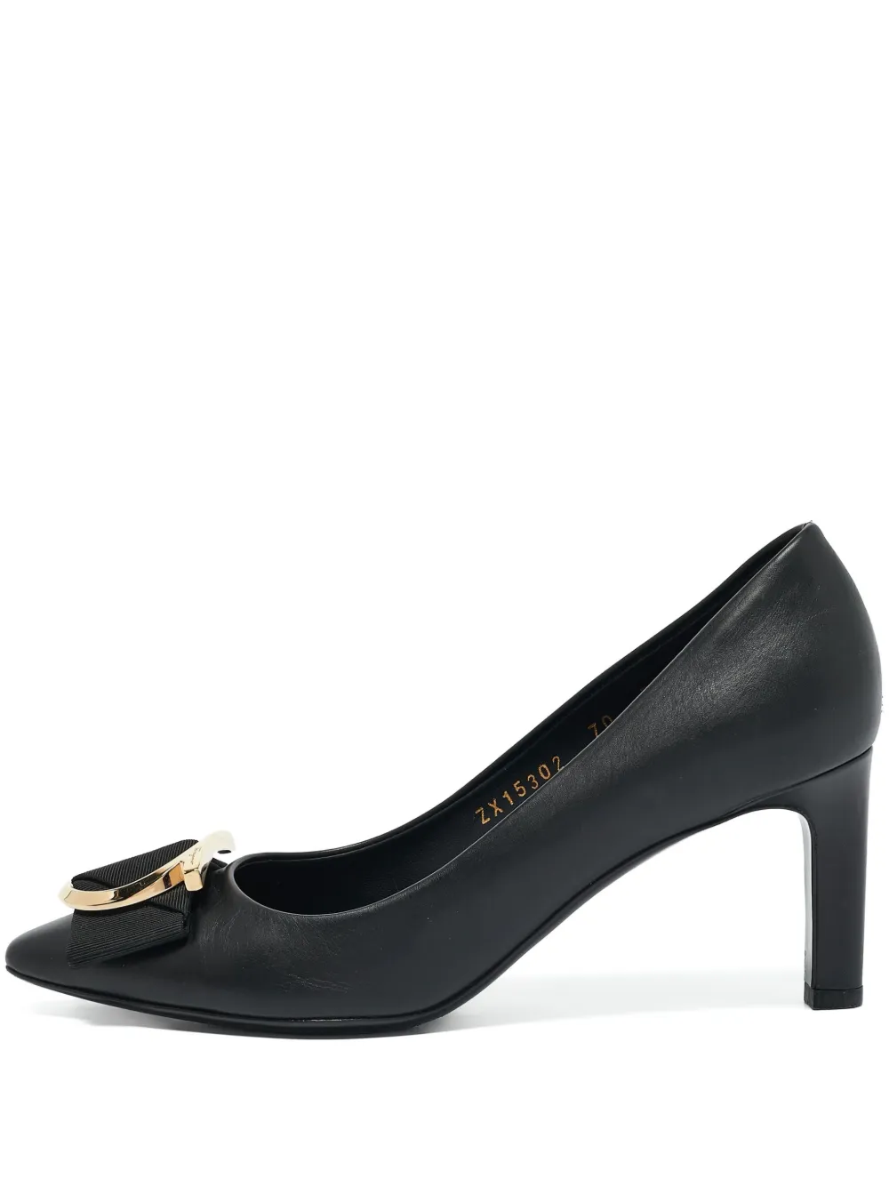 Ferragamo Pre-Owned 70mm leather pumps | Black | Image 1