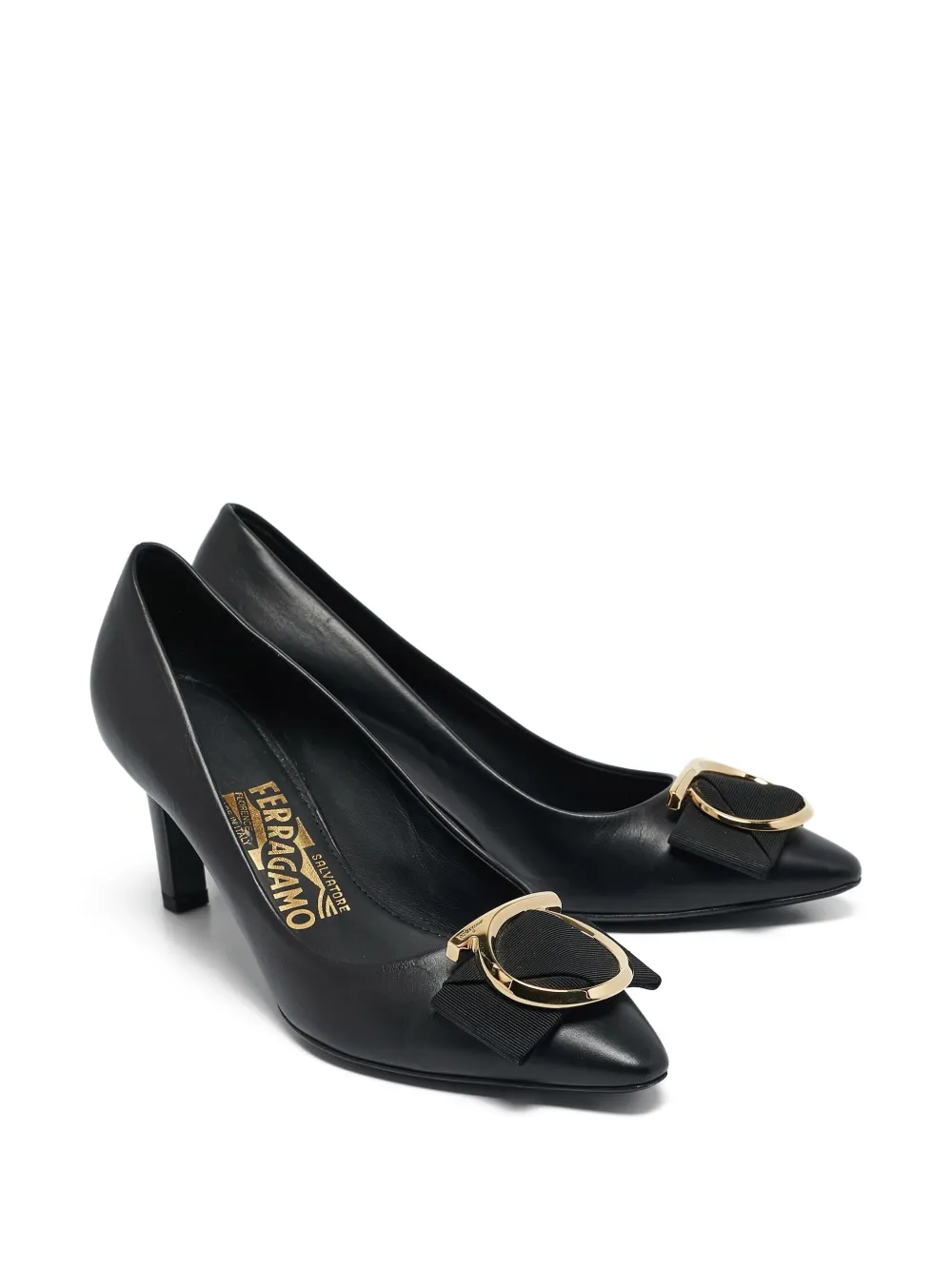 Ferragamo Pre-Owned 70mm leather pumps | Image 2