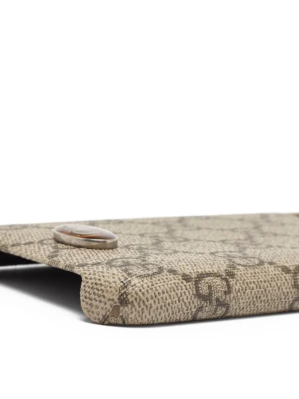 Gucci Pre-Owned GG Supreme iPhone 11 Pro Max Case | Neutrals