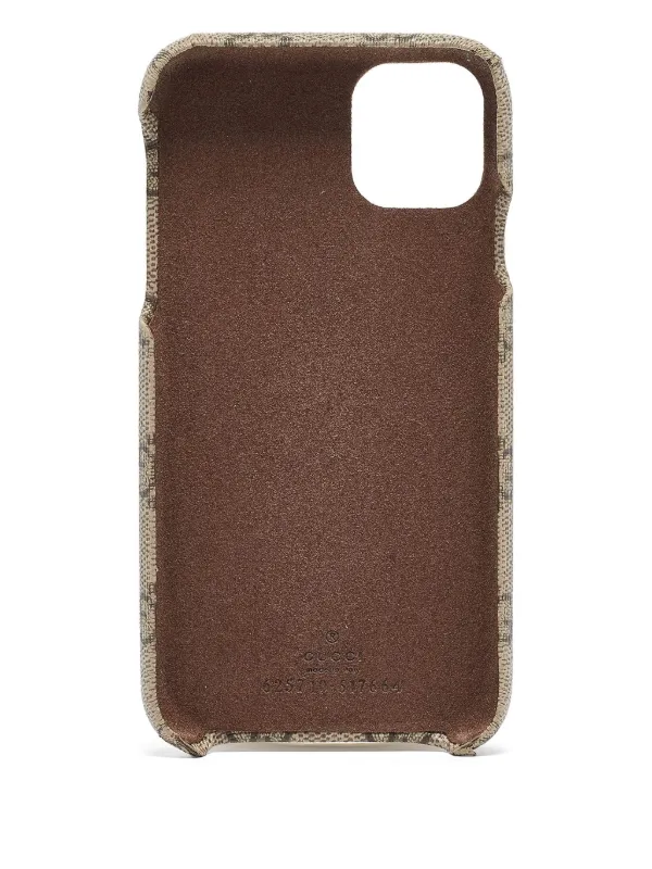 Gucci Pre-Owned GG Supreme iPhone 11 Pro Max Case | Neutrals