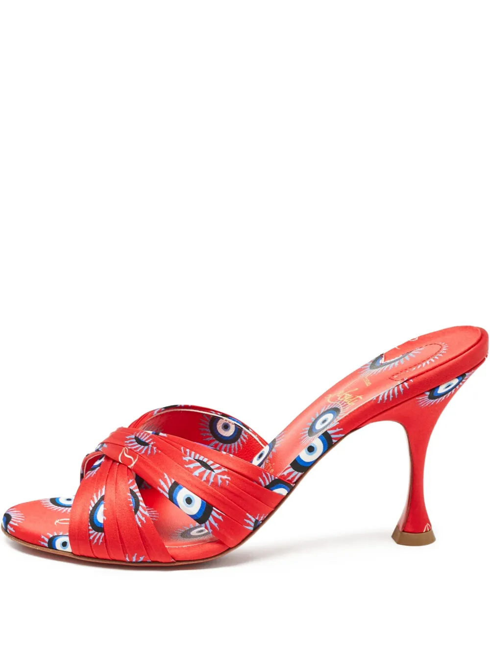 Christian Louboutin Pre-Owned イーヴィルアイ クロスストラップサンダル 90mm - レッド Christian Louboutin Pre-Owned イーヴィルアイ クロスストラップサンダル 90mm - レッド