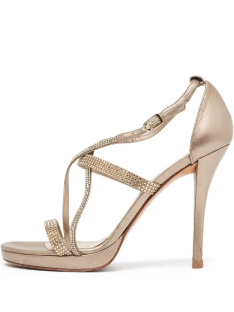 Stuart Weitzman sandalias de archivo con tacón de 100mm