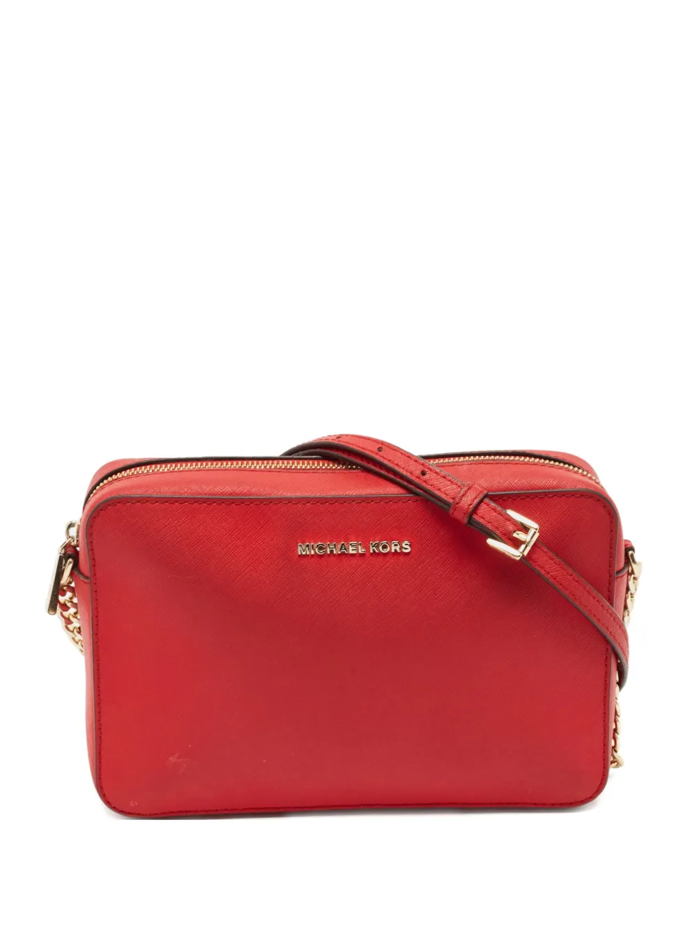 Michael Kors Vintage レザー ショルダーバッグ - レッド Michael Kors Vintage レザー ショルダーバッグ - レッド