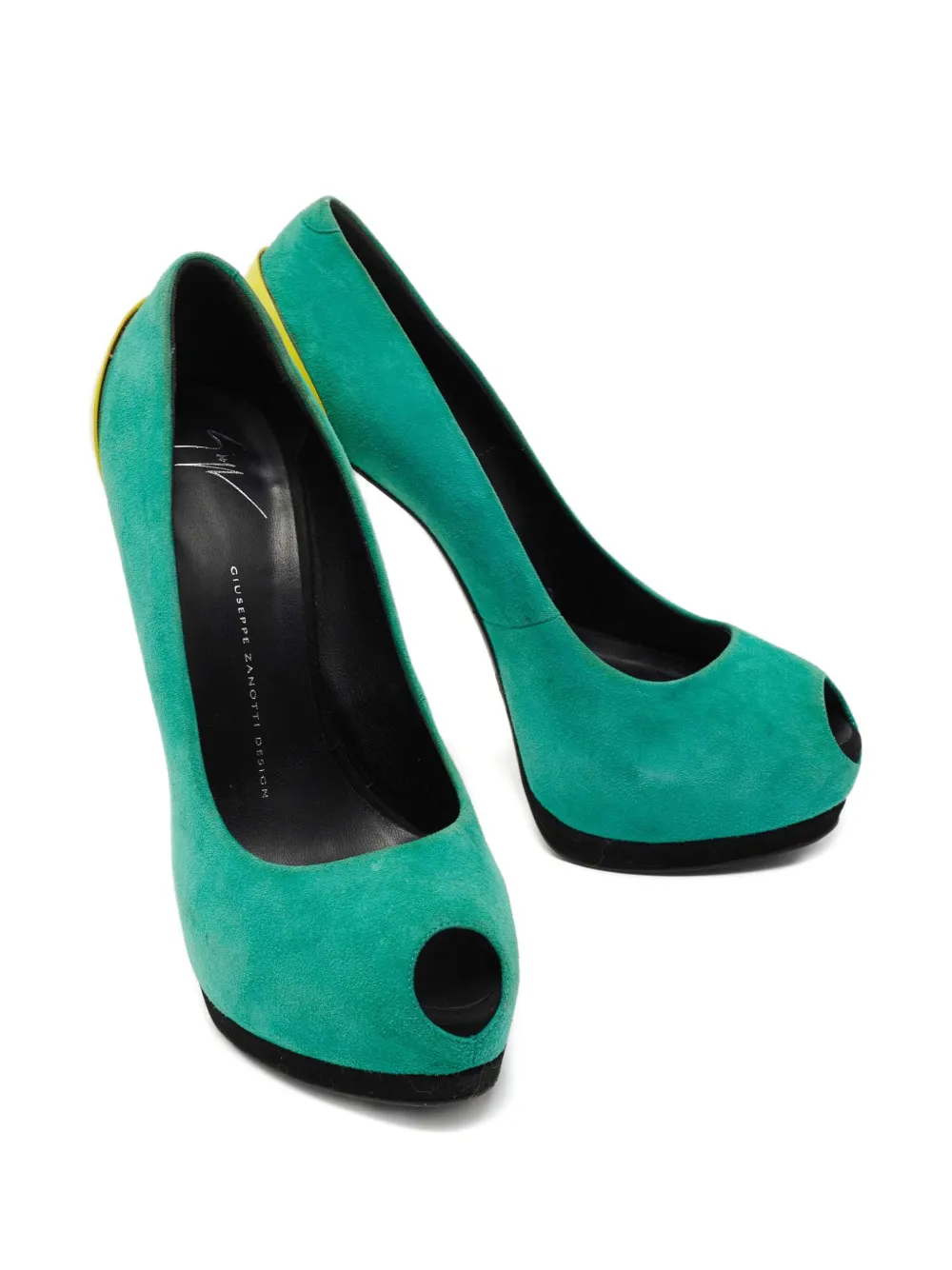 Giuseppe Zanotti Vintage 160 mm suède pumps - Groen